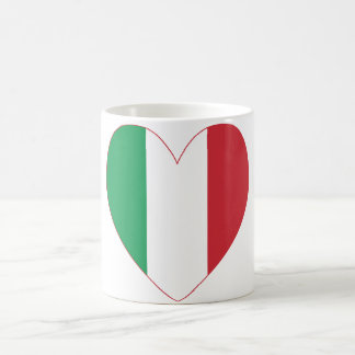 Flagge Italiens Herz Kaffeetasse
