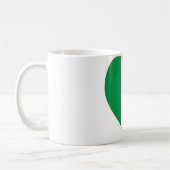 Flagge Italiens Herz Kaffeetasse (Links)
