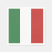 Flagge Italiens - Italienisch Serviette (Vorderseite)