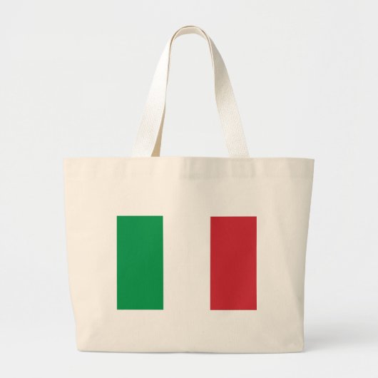Flagge Italiens Jumbo Stoffbeutel (Vorne)
