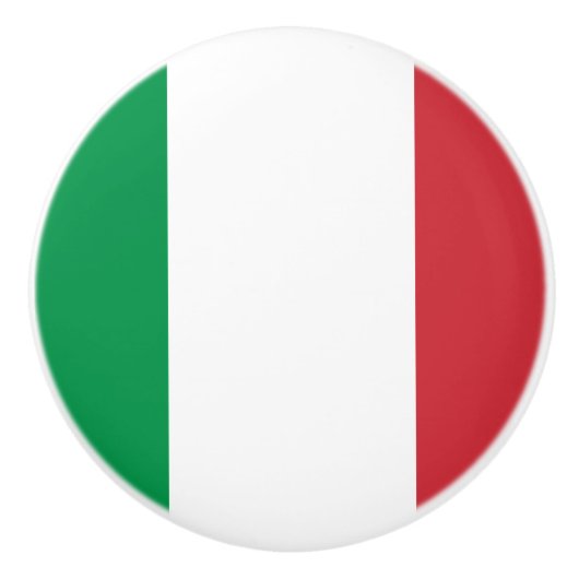 Flagge Italiens Keramik Knob Keramikknauf (Vorderseite)