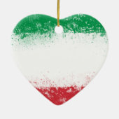 Flagge Italiens Keramikornament (Hinten)