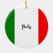 Flagge Italiens Keramikornament (Hinten)
