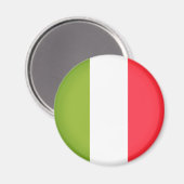 Flagge Italiens Magnet (Vorderseite/Rückseite)