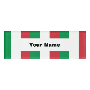 Flagge Italiens Namenschild