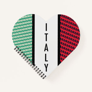 Flagge Italiens Notizblock