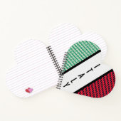 Flagge Italiens Notizblock (Innenseite)