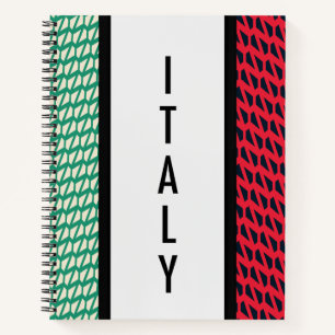 Flagge Italiens Notizblock
