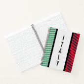 Flagge Italiens Notizblock (Innenseite)