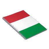 Flagge Italiens Notizblock (Rechte Seite)