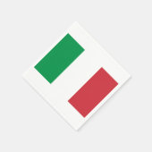 Flagge Italiens Papier Napkins Serviette (Ecke)