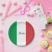 Flagge Italiens Pappteller (Party)