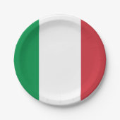 Flagge Italiens Pappteller (Vorderseite)