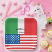 Flagge Italiens Patriotische Flagge Pappteller (Party)