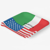 Flagge Italiens Patriotische Flagge Pappteller (Gewinkelt)