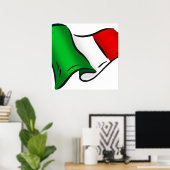Flagge Italiens Poster (Heimbüro)