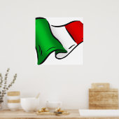 Flagge Italiens Poster (Küche)