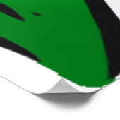 Flagge Italiens Poster (Ecke)
