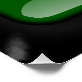 Flagge Italiens Poster (Ecke)