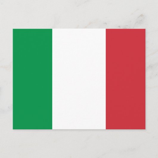 Flagge Italiens Postkarte (Vorderseite)