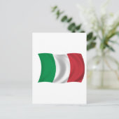 Flagge Italiens Postkarte (Stehend Vorderseite)