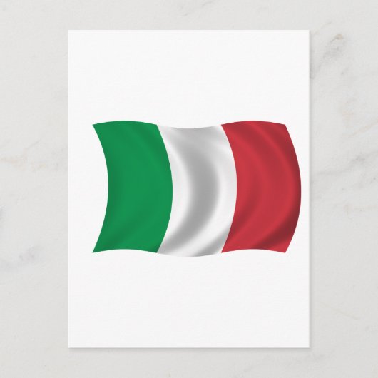 Flagge Italiens Postkarte (Vorderseite)