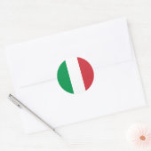 Flagge Italiens Runder Aufkleber (Umschlag)