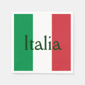 Flagge Italiens Serviette (Vorderseite)