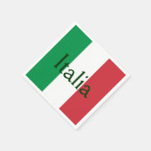 Flagge Italiens Serviette (Ecke)