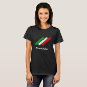 Flagge Italiens. Stolz Italienisch. T-Shirt (Vorne ganz)