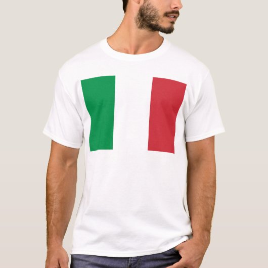 Flagge Italiens T-Shirt (Vorderseite)
