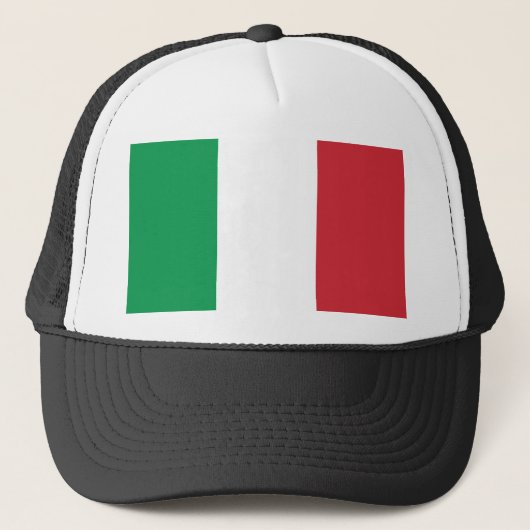Flagge Italiens Trucker Hat Truckerkappe (Vorderseite)
