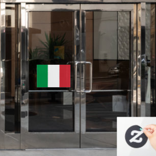 Flagge Italiens zugeschnitten Fensteraufkleber