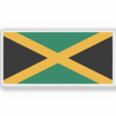 Flagge Jamaikas Aufkleber (Vorderseite)