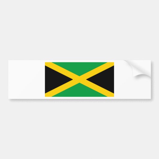 Flagge Jamaikas Autoaufkleber (Vorne)