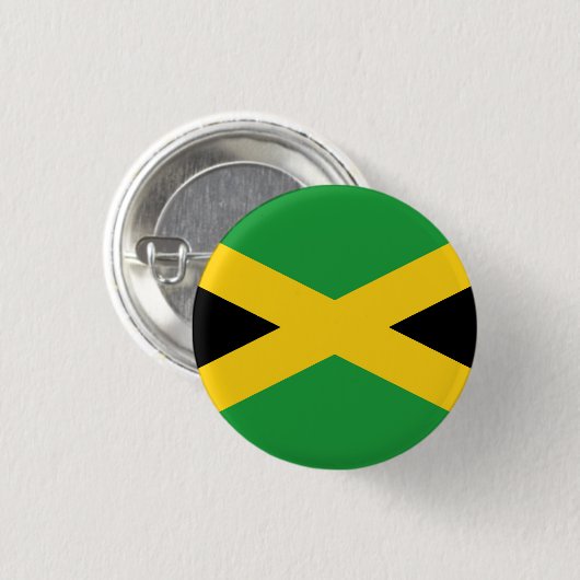 Flagge Jamaikas Button (Vorne & Hinten)