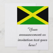 Flagge Jamaikas Einladung (Vorne/Hinten)