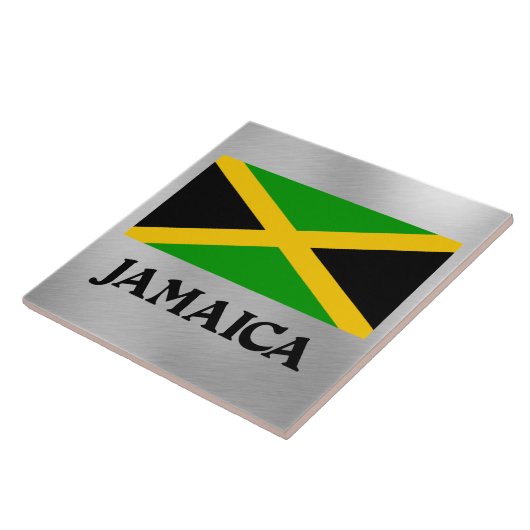 Flagge Jamaikas Fliese (Seite)