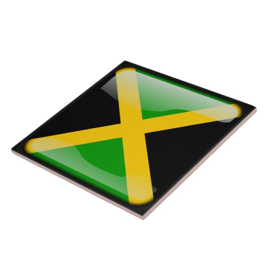 Flagge Jamaikas Fliese (Seite)