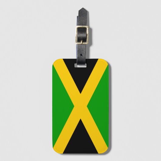 Flagge Jamaikas Gepäckanhänger (Vorderseite Vertikal)