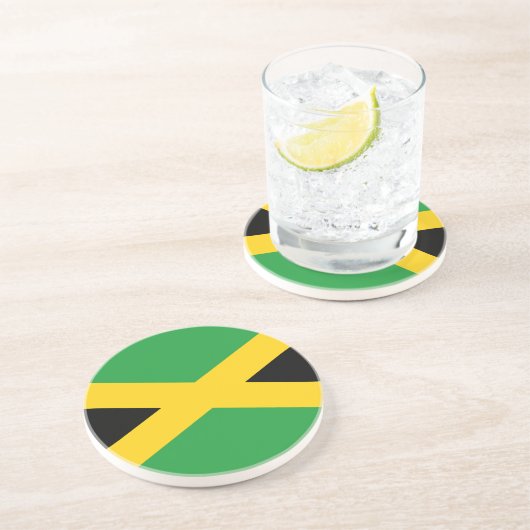 Flagge Jamaikas Getränkeuntersetzer (Seite)