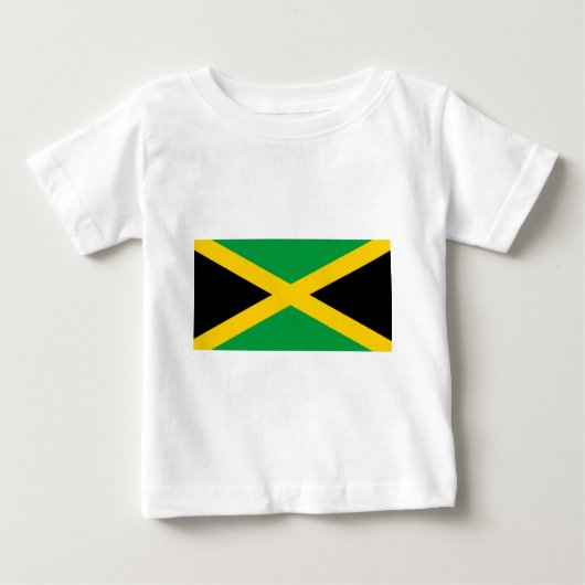 Flagge Jamaikas - jamaikanische Flagge Baby T-shirt (Vorderseite)