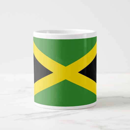 Flagge Jamaikas Jumbo-Tasse (Vorderseite)