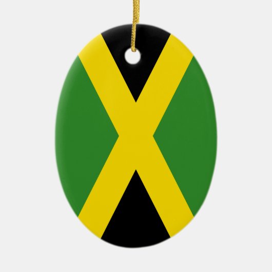 Flagge Jamaikas Keramikornament (Vorne)