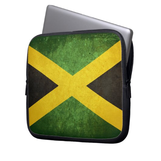Flagge Jamaikas Laptopschutzhülle (Vorderseite Links)