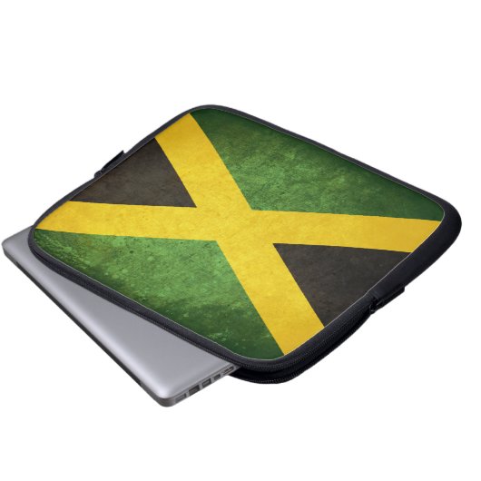 Flagge Jamaikas Laptopschutzhülle (Vorne Knopf)