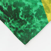 Flagge Jamaikas - Meereswellen Fleecedecke (Ecke)