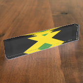 Flagge Jamaikas Namensplakette (Seite)