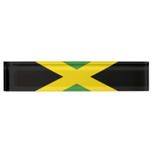 Flagge Jamaikas Namensplakette