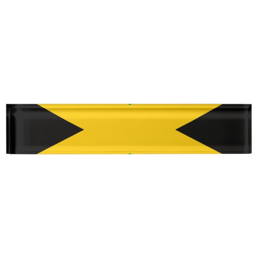 Flagge Jamaikas Namensplakette (Vorderseite)